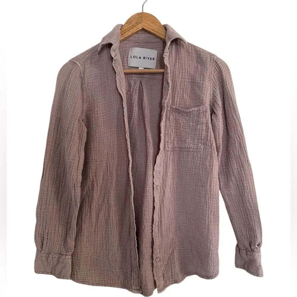 Lola River women’s Casual long sleeve shirt EUC